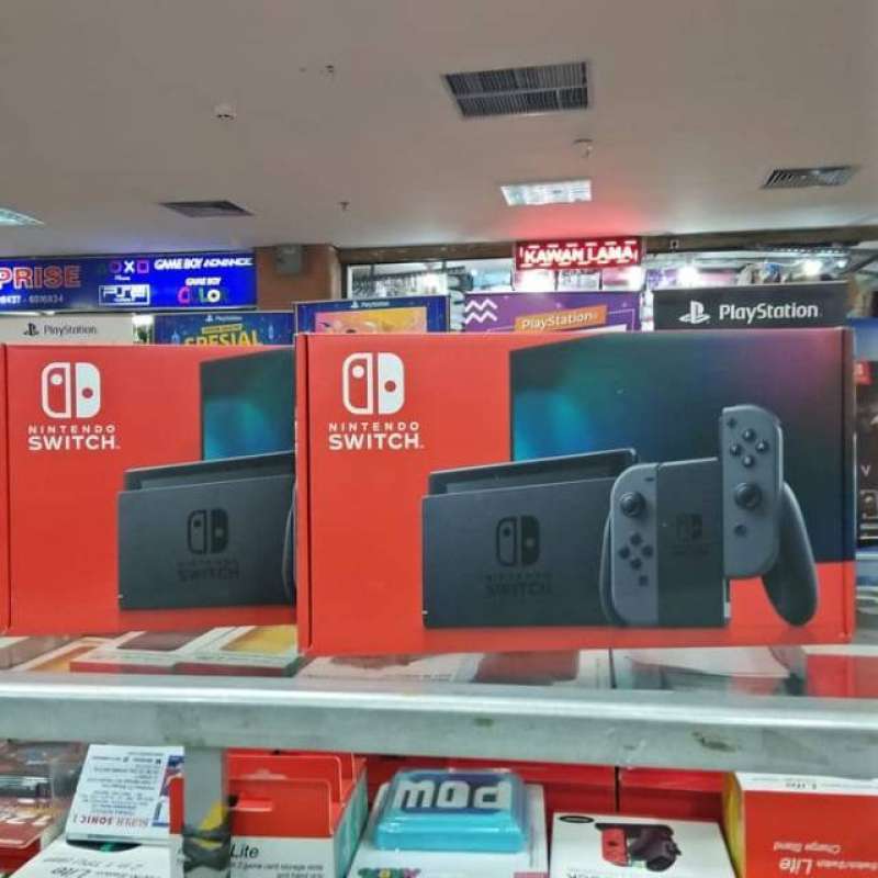 Jual Nintendo Switch Console V2 HAC 001 Grey Cfw Atmosfere di Seller