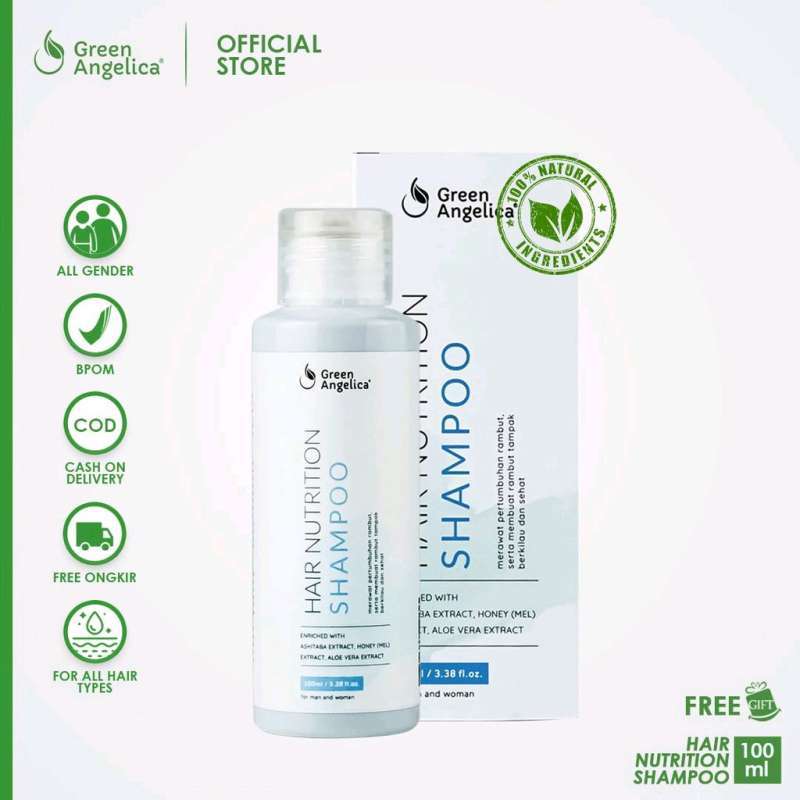 Jual Green Angelica Hair Nutrition Shampoo Rambut Rontok Lepek dan
