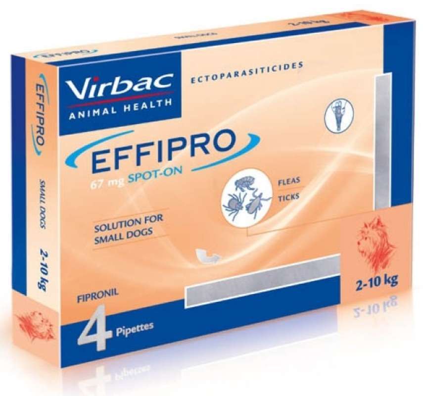 Jual Virbac Effipro Dog 210 kg (Obat Kutu Anjing) 1 Box isi 4 sachet