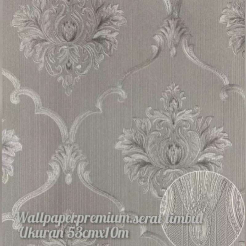 Jual 2ROLL wallpaper dinding serat timbul Wallpaper dinding/Hiasan