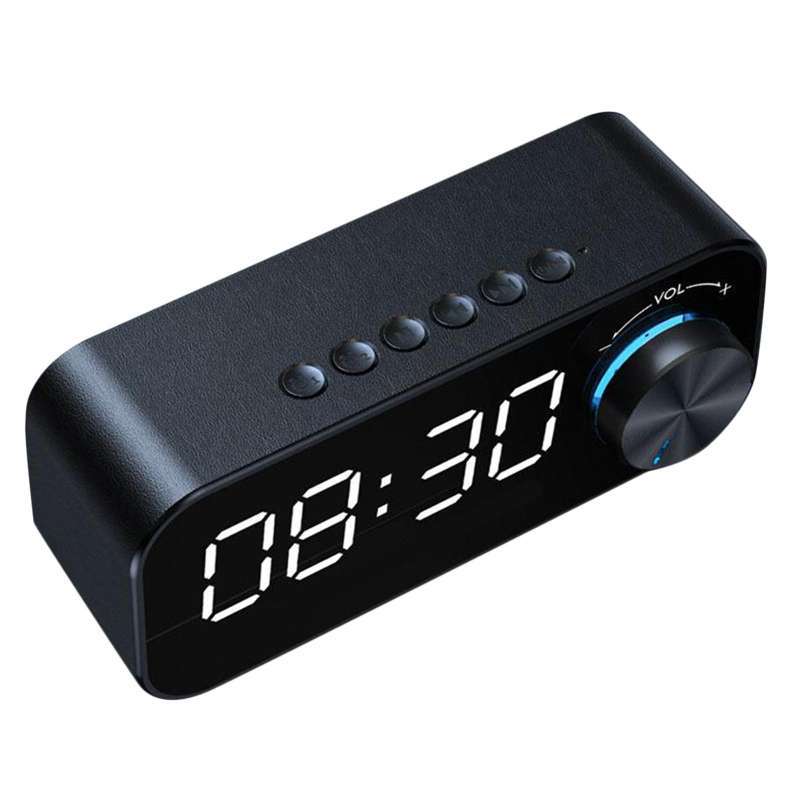 Jual Dual Alarm Clock Bluetooth Mirror with Stereo Speaker Timer