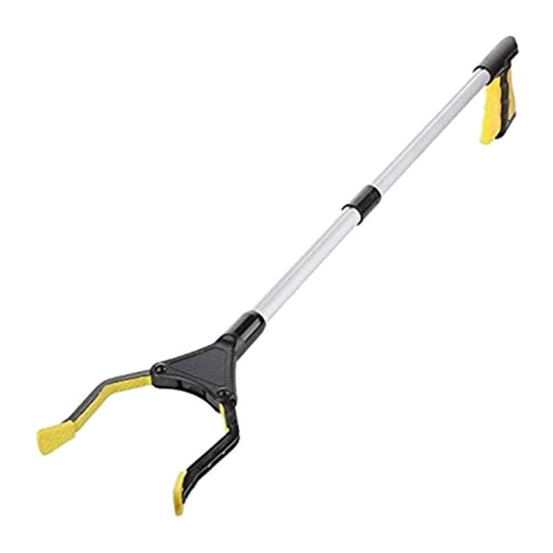 Jual Trash Picker Upper Reacher Grabber 32 Foldable Reaching Arm Yellow ...