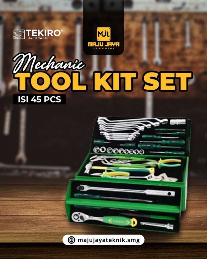 Jual Tekiro Tool Kit 45 Pcs Mechanic Tool Kit 45 Pcs Tekiro Tool Kit