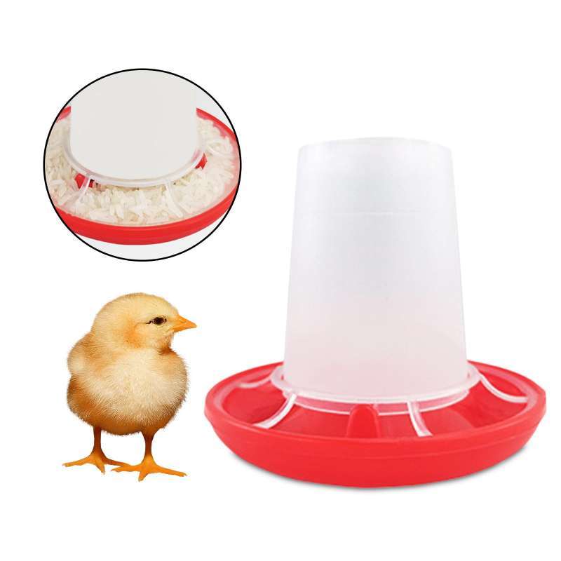 Jual Plastic Chicken Feeder, Automatic Blanking Bucket Food Trough for