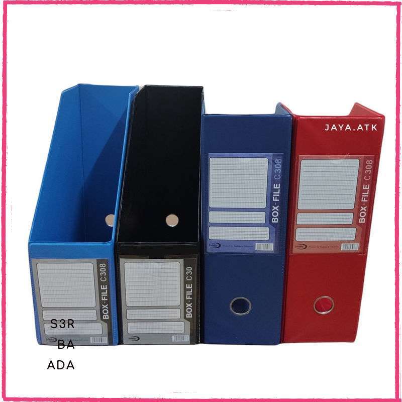 Jual Alat tulis BOX FILE LIPAT BOKS DOKUMEN FOLIO WARNA RING HOLDER PVC