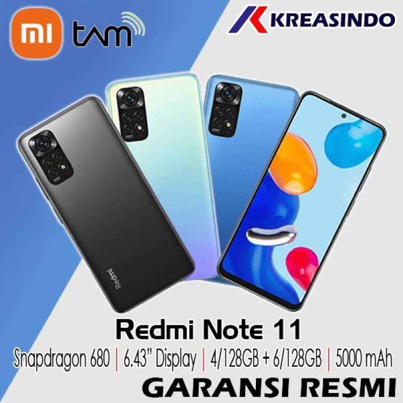 Jual XIAOMI Redmi Note 11 4/128 6/128 Ram 4GB 6GB Internal 128GB Resmi