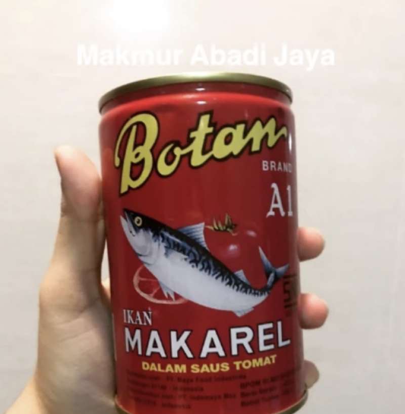 Jual Botan Besar Mackarel 425g/ botan sarden saus tomat/ ikan botan di ...