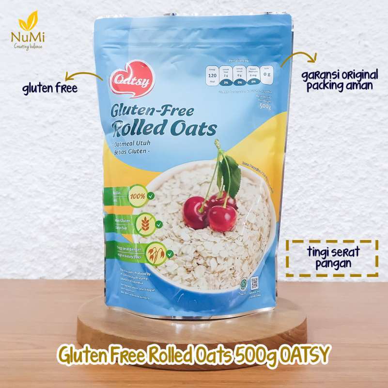 Jual 500G Gluten Free Rolled Oats oatmeal utuh bebas gluten OATSY di