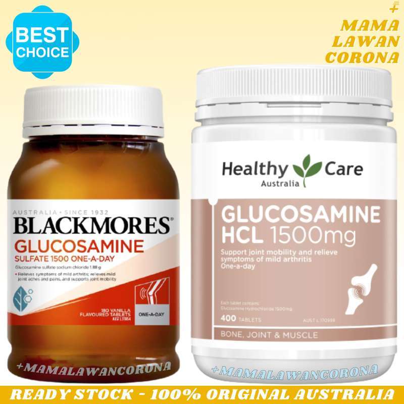 Jual Blackmores Glucosamine Sulfate 1500 mg 180 Capsules / Healthy Care