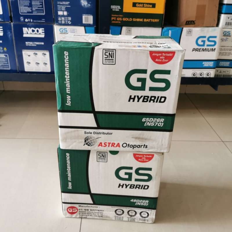 Jual Aki Baterai Gs Astra Hybrid Ns70/65d26r/ns 70 Mobil Kijang Lgx