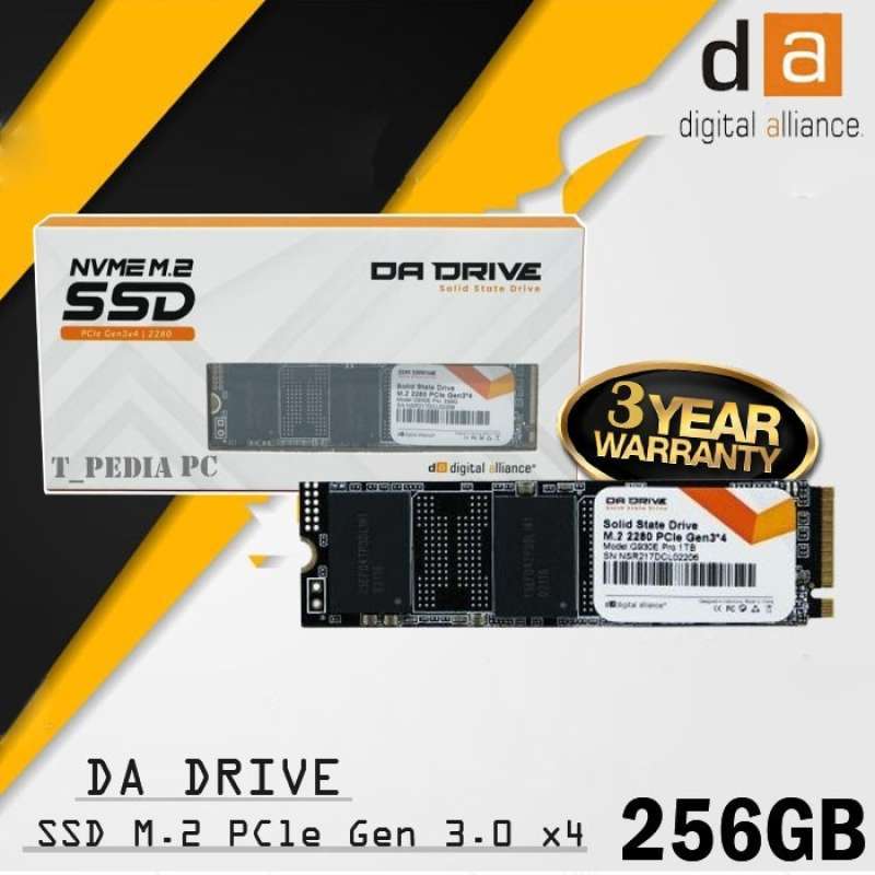 Ssd Da Jual Digital Alliance Da Pro Ssd M.2 Pcie Gen3 Nvme 256Gb - 256 Gb di ...