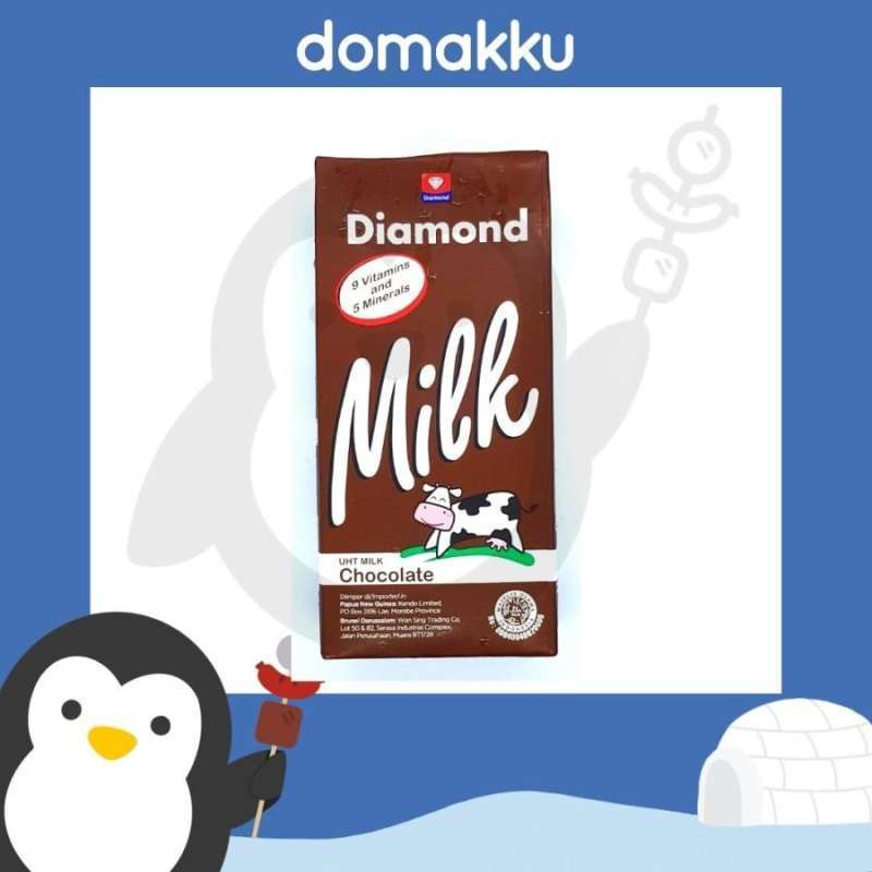 Promo Diamond Susu UHT Chocolate (Susu Coklat) 1000ml, Susu 1 liter