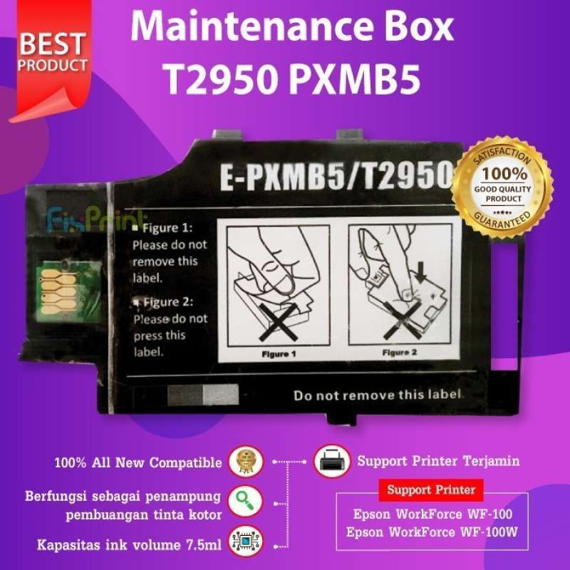 Jual Maintenance Box Epson Original T2950 Pxmb5 Waste Tank Wf100