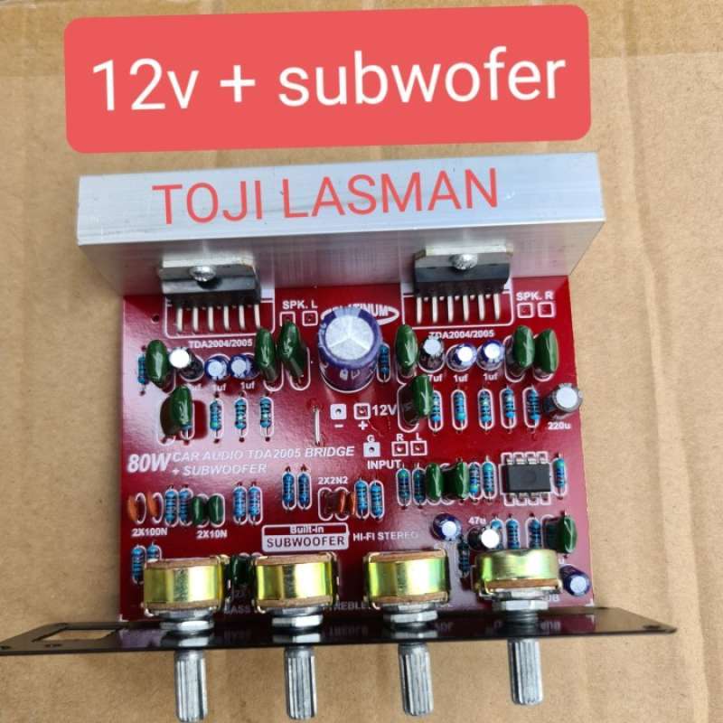 Promo kit power speaker aktif 12volt tda2005 tda 2005 platinum 12v