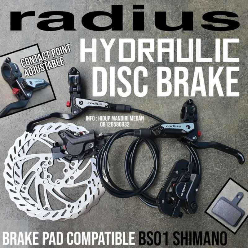 radius hydraulic brake