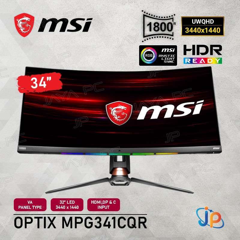 Jual Monitor MSI LED Gaming Optix MPG341CQR - Curved UWQHD 34 Inch di ...