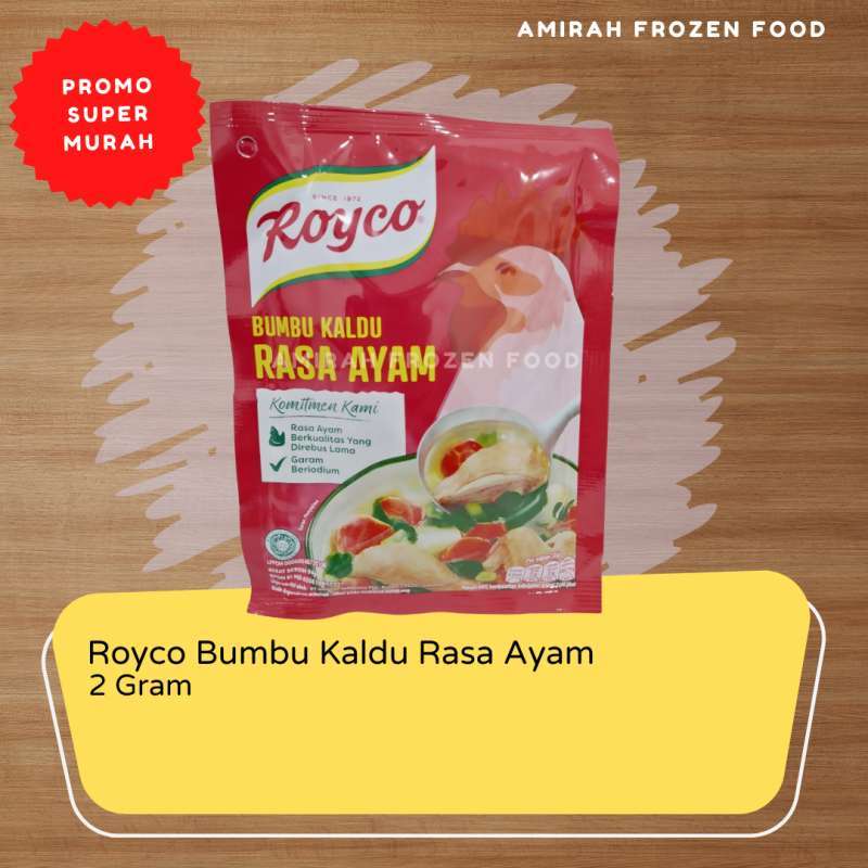 2g Rasa Jual Royco bumbu kaldu rasa ayam 2g di Seller Amirah Frozen Food ...
