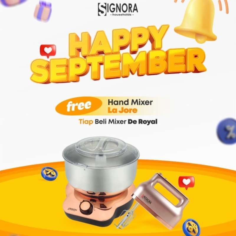 Jual Mixer De Royal Signora/Mixer De Royal/Mixer Signora/Standing Mixer