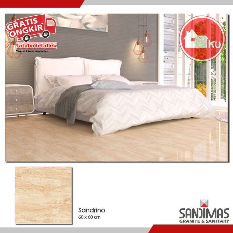 Jual SANDIMAS LANTAI GRANITE SANDRINO 60X60 1dus isi 4pcs = 1,44m2 di