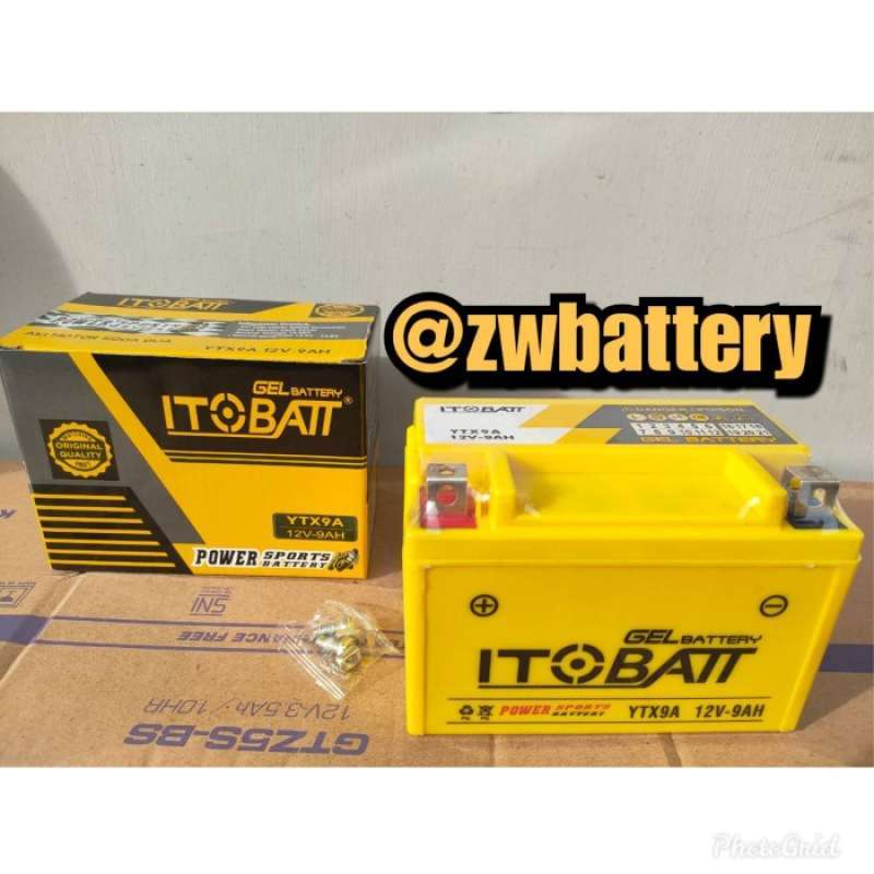 Jual Aki Motor KTM Duke 200, Benelli zaferano 250 YTX9A ITOBATT Accu