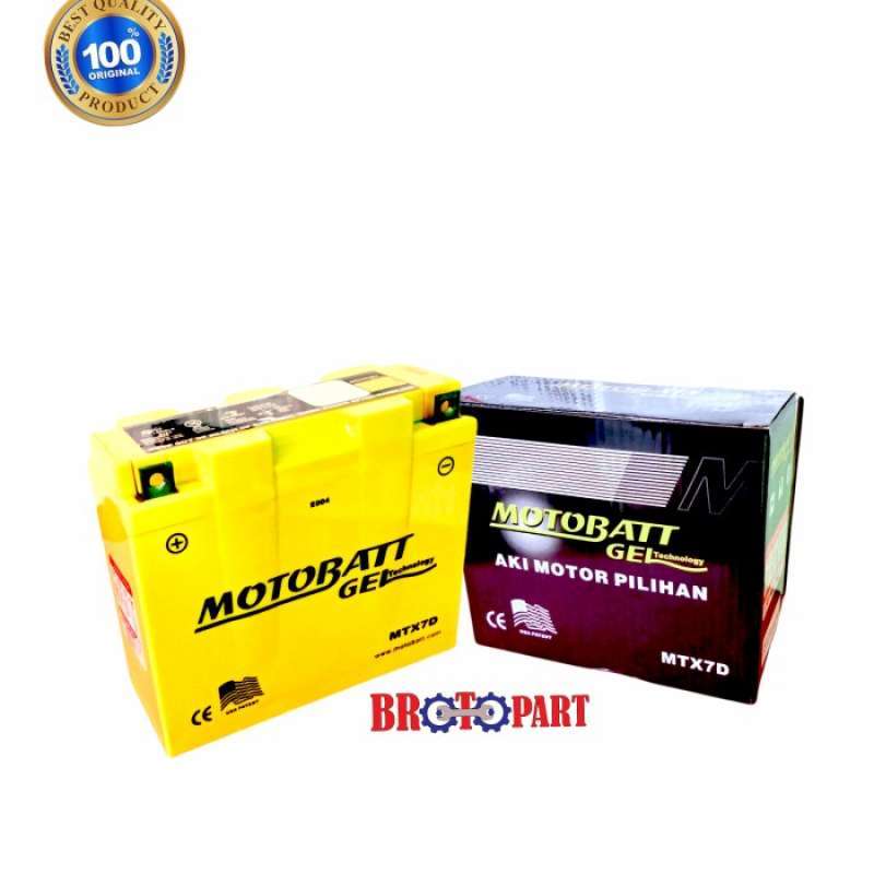 Jual Aki Motor Gel Motobatt MTX7D 12v 7Ah Original Aki kering siap
