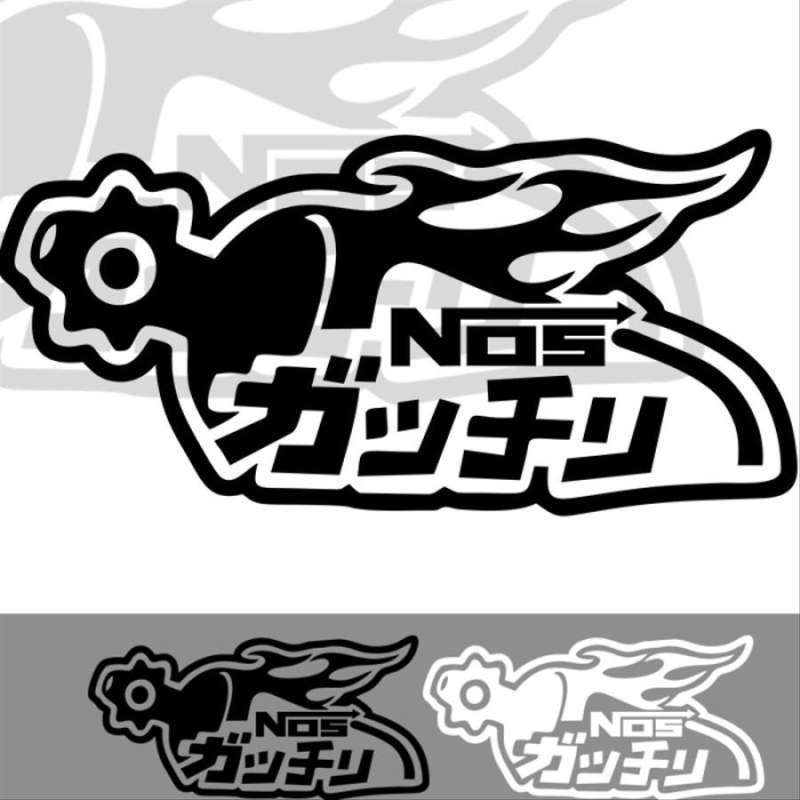Jual Decal Sticker Mobil NOS Japan Racing Cutting Sticker di Seller