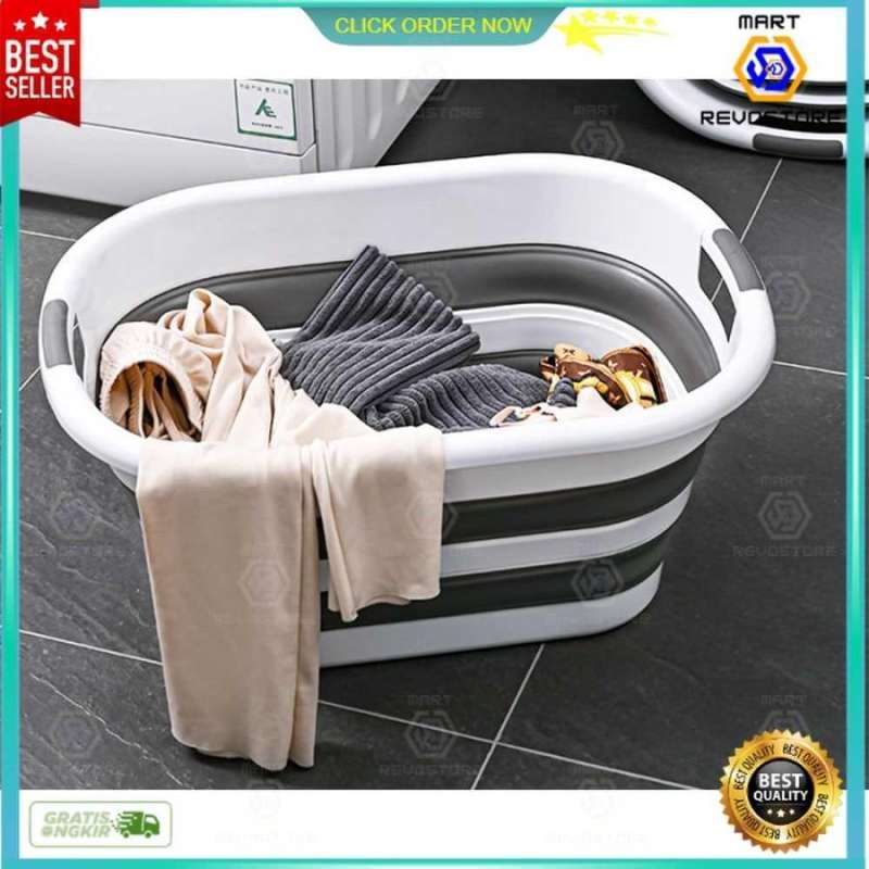 Jual Baskom Ember Lipat Laundry Water Bucket Foldable Collapsible 40