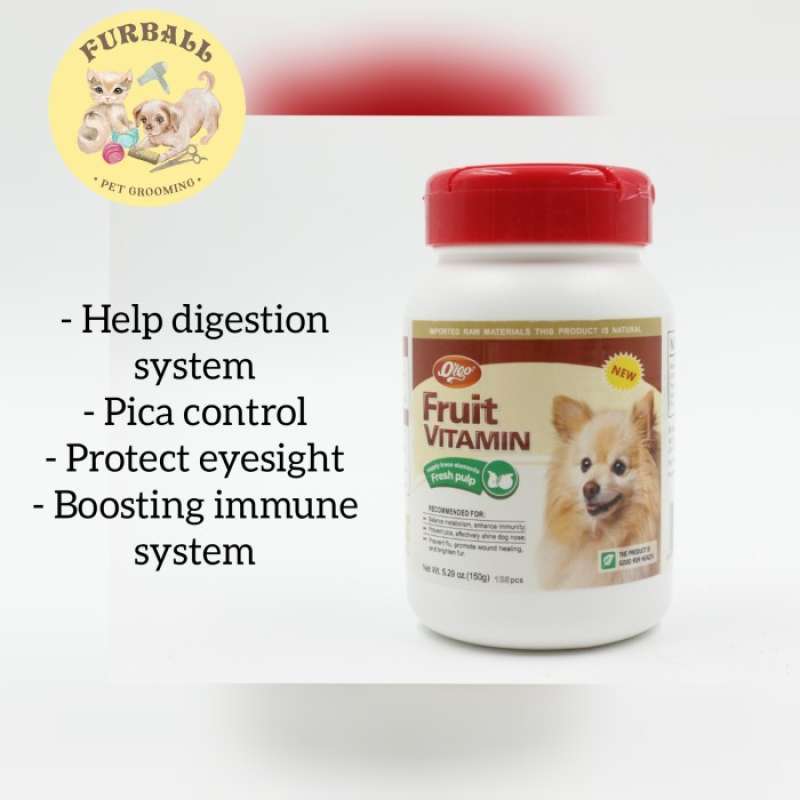 Promo Orgo Fruit Vitamin Vitamin Pencernaan / Pica Control Hewan