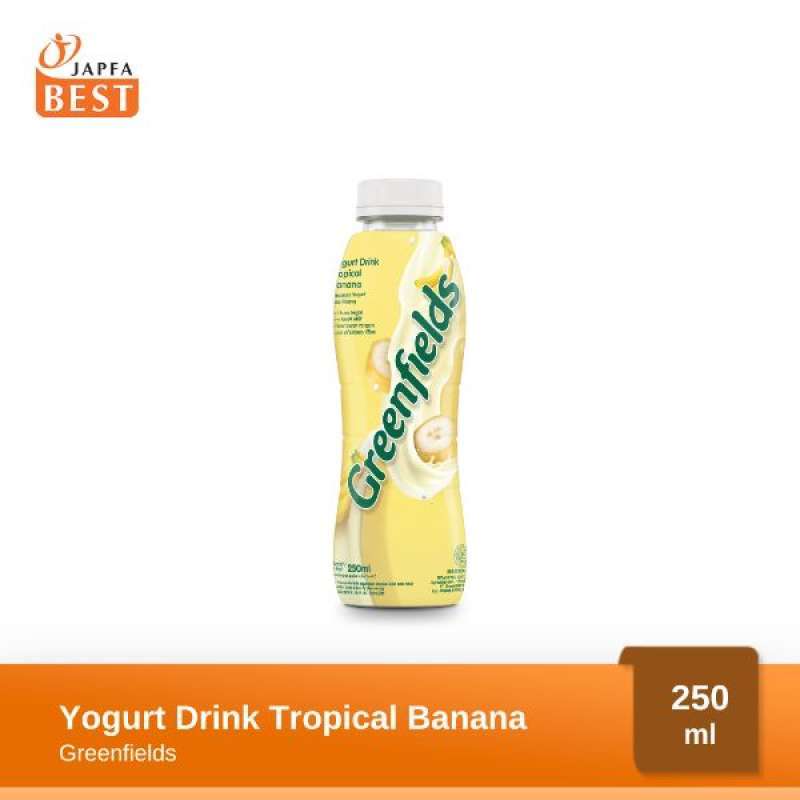 Promo Yogurt Greenfields Drink Tropical Banana 250ml Diskon 37 di