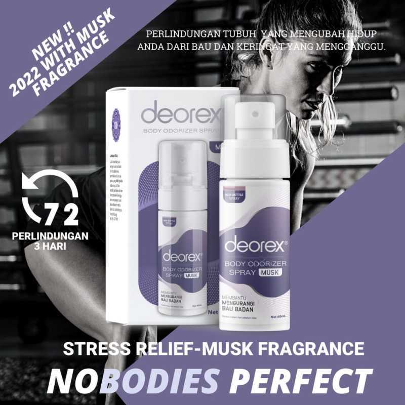 Jual Deorex Body Odorizer Spray Musk 60 Ml (new 2022) Body Spray Di ...