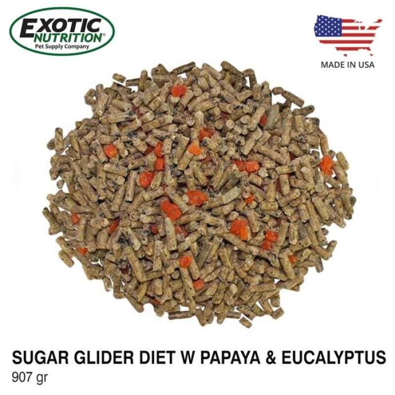 Jual Exotic Nutrition Sugar Glider Diet With Papaya & Eucalyptus 907gr
