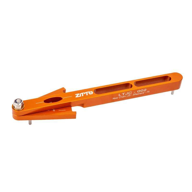 Jual Bike Chain Checker Measurement Tool Durable Chain Measuring Ruler Gauge Orange Di Seller