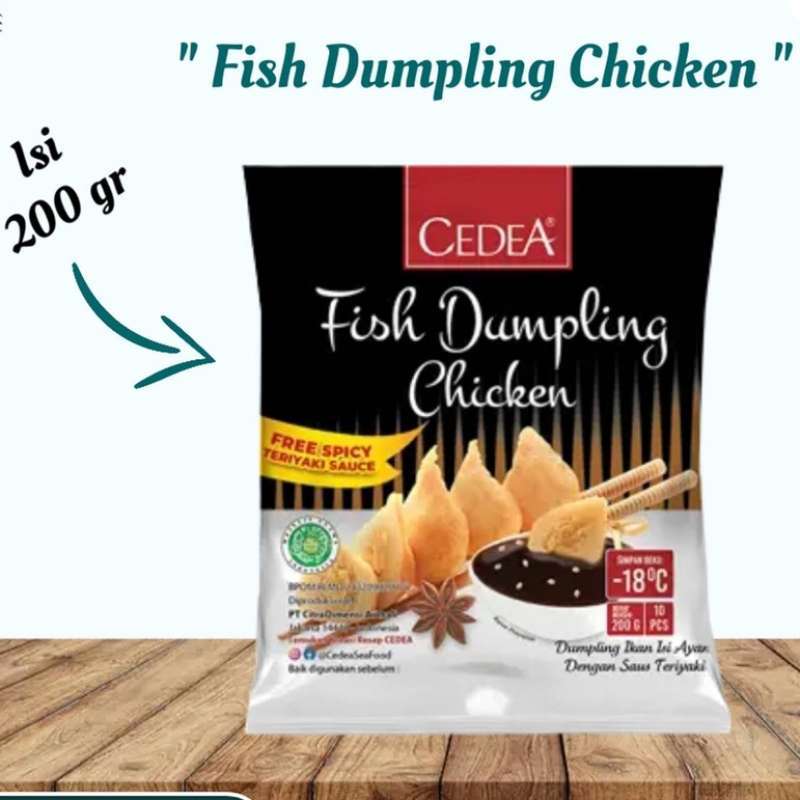 Jual Cedea Dumpling Fish isi Ayam Chicken Shabu shabu Frozen Food