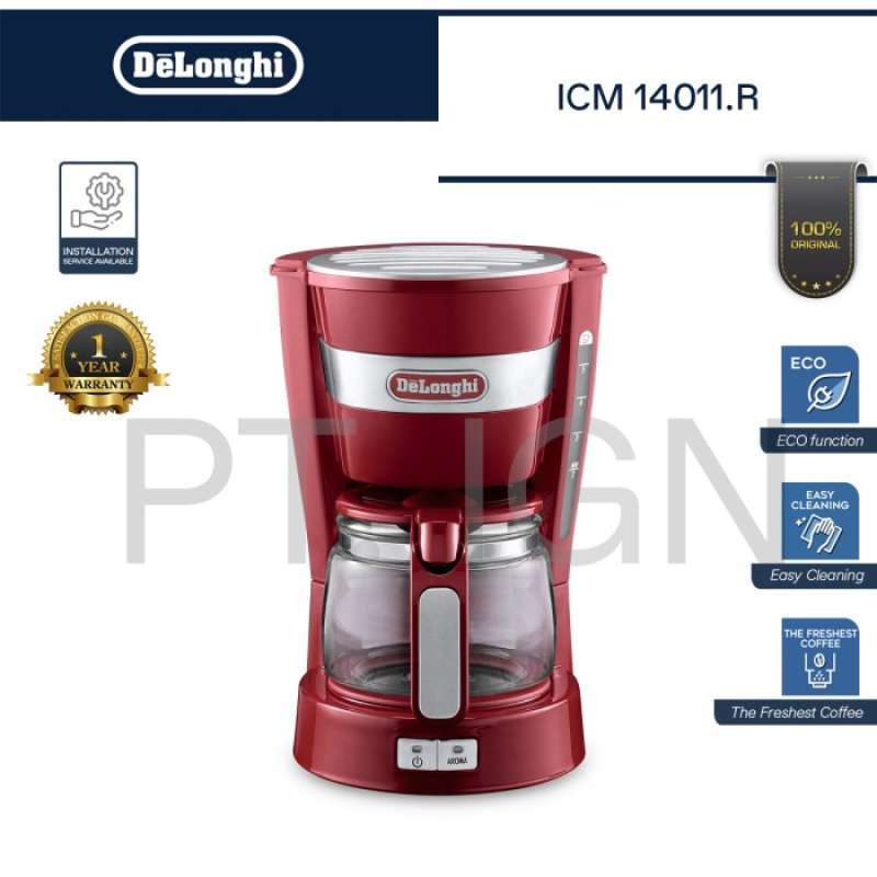 Jual DeLonghi ICM14011.R Drip Coffee Maker Mesin Penyeduh Kopi ICM