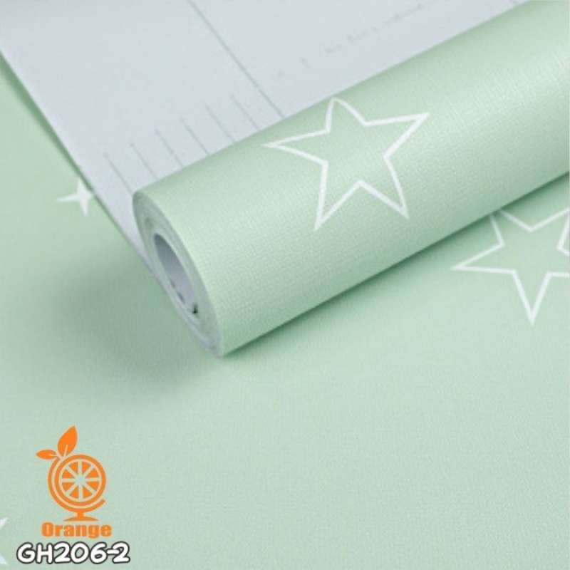 Promo STICKER KAMAR TIDUR 3D STAR PINK 10M X 45CM / WALLPAPER DINDING