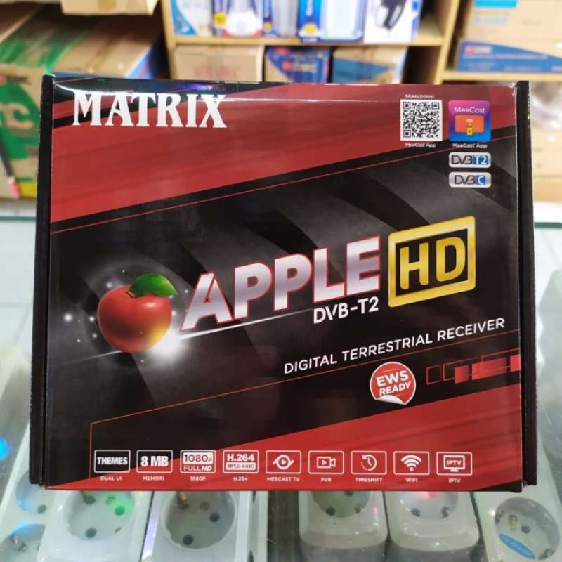 Promo set top box tv digital matrix apple untuk antena biasa, antena