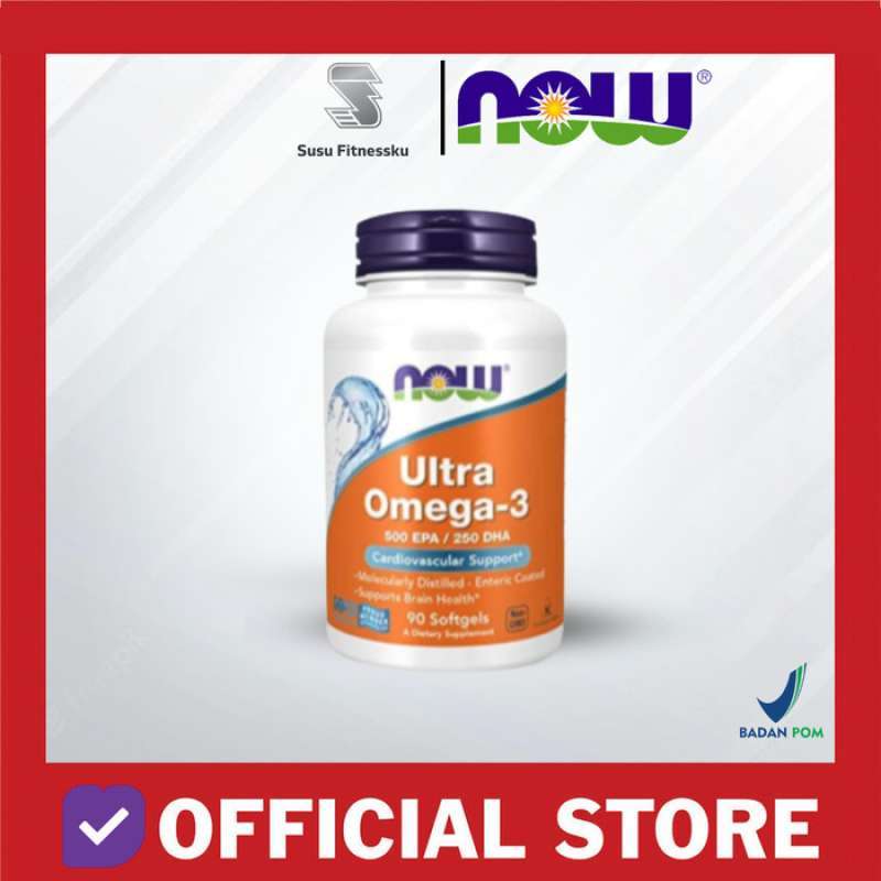 Promo Now Foods Ultra Omega-3 500 Epa 250 Dha 90 Softgels Fish Oil ...