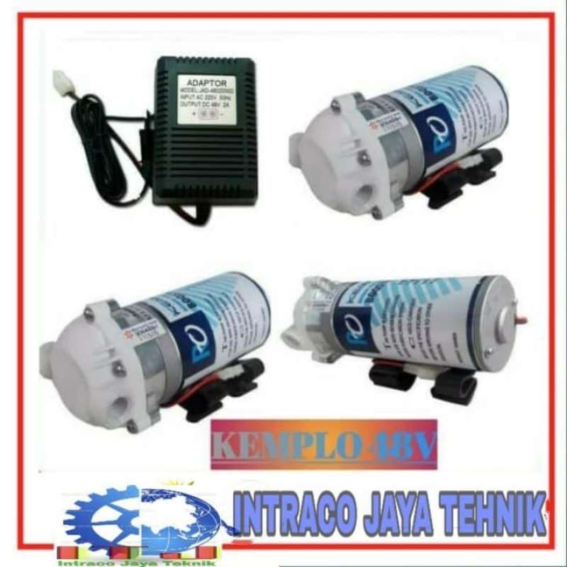 Jual Pompa RO Booster Pump Kemflo 48V + Adaptor High Quality Original