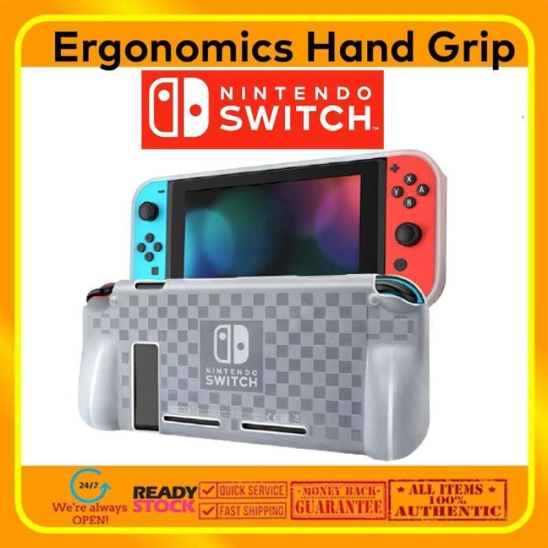 Promo Case Nintendo Switch Translucent Soft Silicone Ergonomics Hand ...