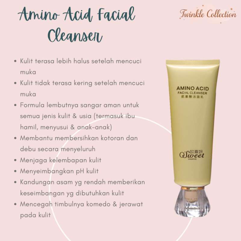 Jual O'Sweet Singapore Amino Acid Facial Cleanser Facial Wash Osweet 100ml di Seller Sentra