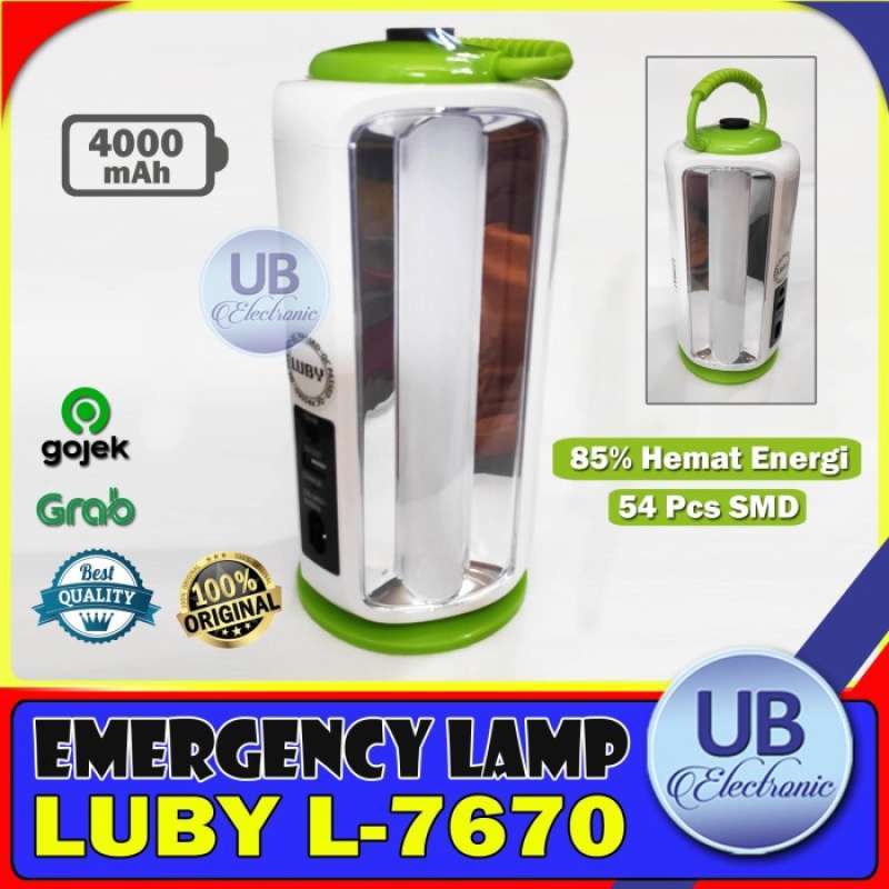 Promo Lampu Emergency Luby L7670 Rechargeable LED Emergency Lamp