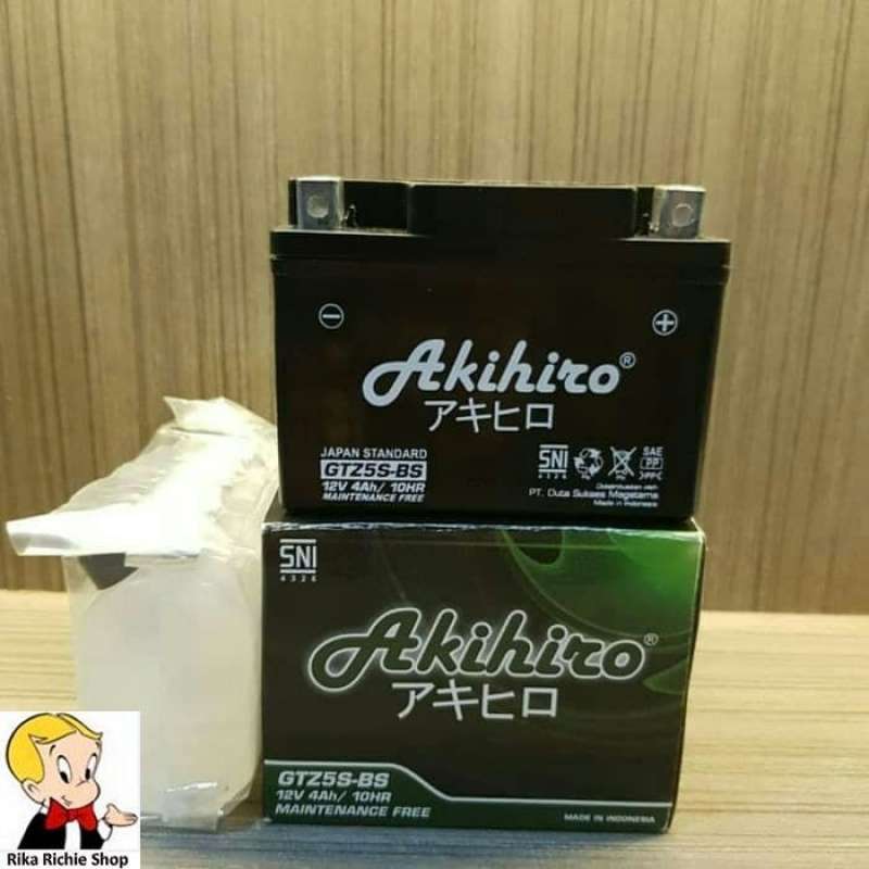 Jual Aki Motor Yamaha Vixion Akihiro Japan Qualitygtz5s Accu Kering