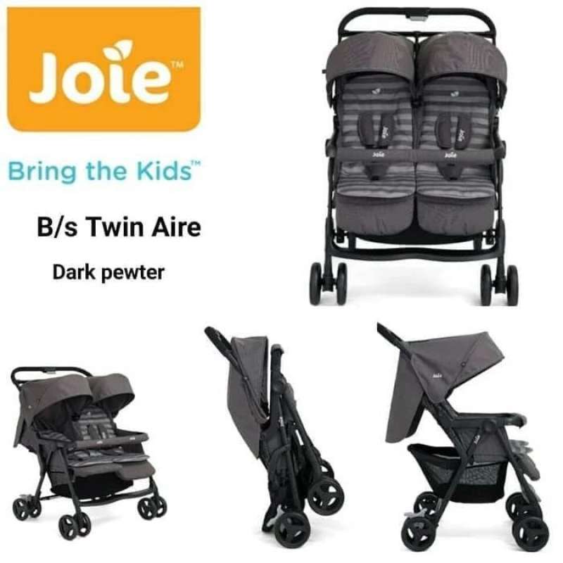 Jual Stroller Joie Aire Twin Dark Pewter di Seller TW Babytoys Official