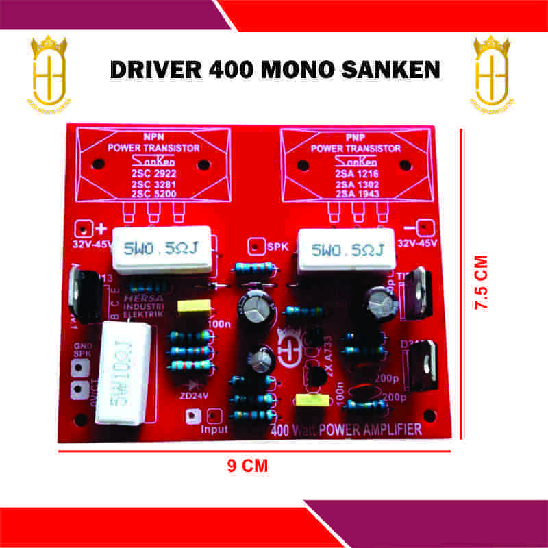 Jual Driver Power Amplifier Sanken Mono - Stereo Safari 400 Watt Di