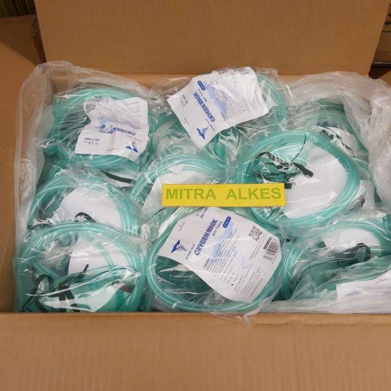 Masker O2r Jual Masker Oksigen Dewasa. Oxygen Mask Adult. Ogxygen. Masker O2 /Mask ...