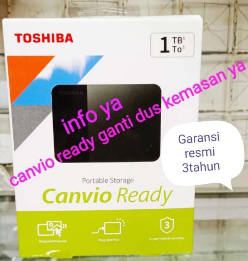 Jual Harddisk External Toshiba Canvio Ready 1tb - Hdd/hd/hardisk ...