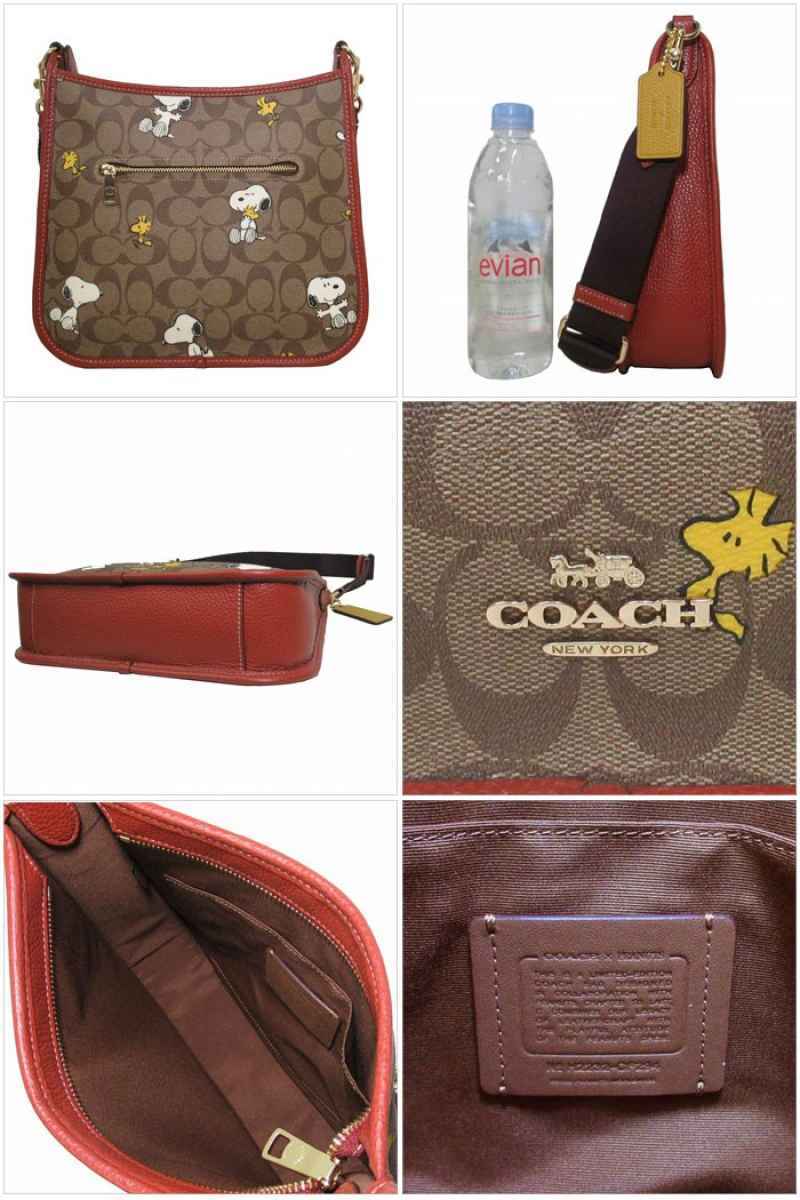 Promo Coach X Peanuts Dempsey File Bag In Signature With Snoopy