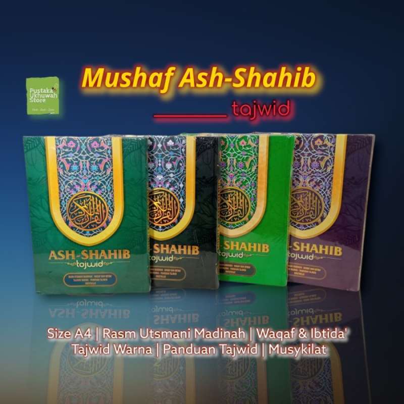 Jual Mushaf Utsmani Tajwid A4 Al-Quran Ash-Shahib Tajwid Waqaf Ibtida