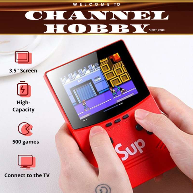 Control Game Box Promo Game Box SUP 3 Inch Dual Player 500 Games In 1 / Game Boy Dual ...