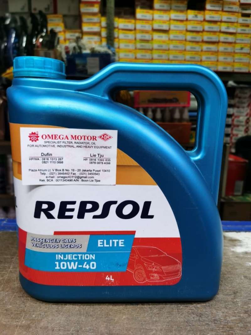 Promo Repsol Elite Injection 10w-40 4liter Diskon 23% di Seller Huma ...
